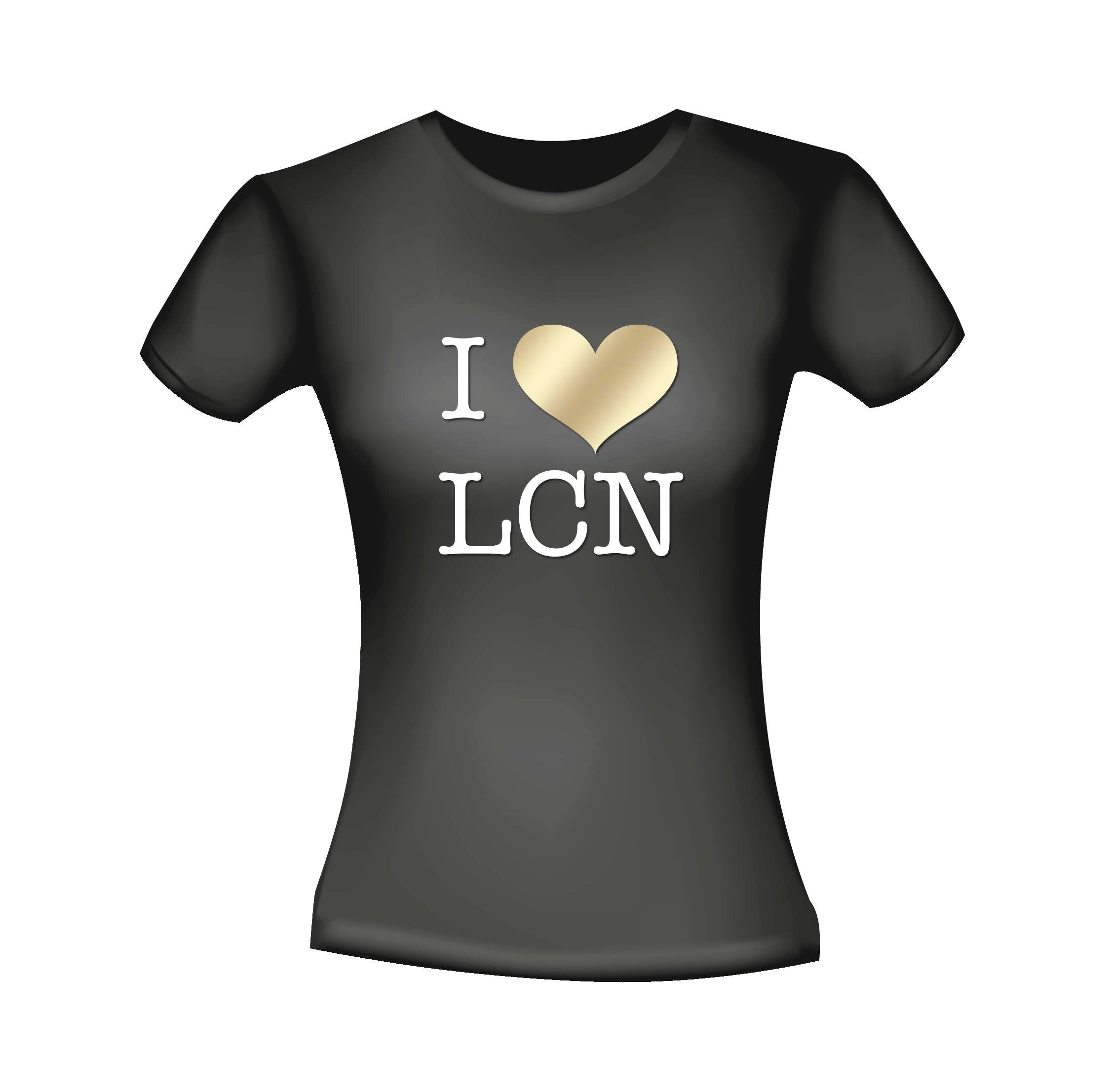 I love LCN black T-Shirt  L
