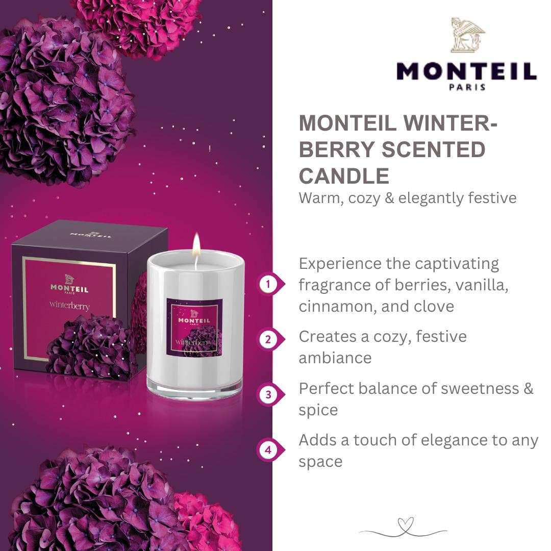 Monteil Winterberry Scented Candle 220g*
